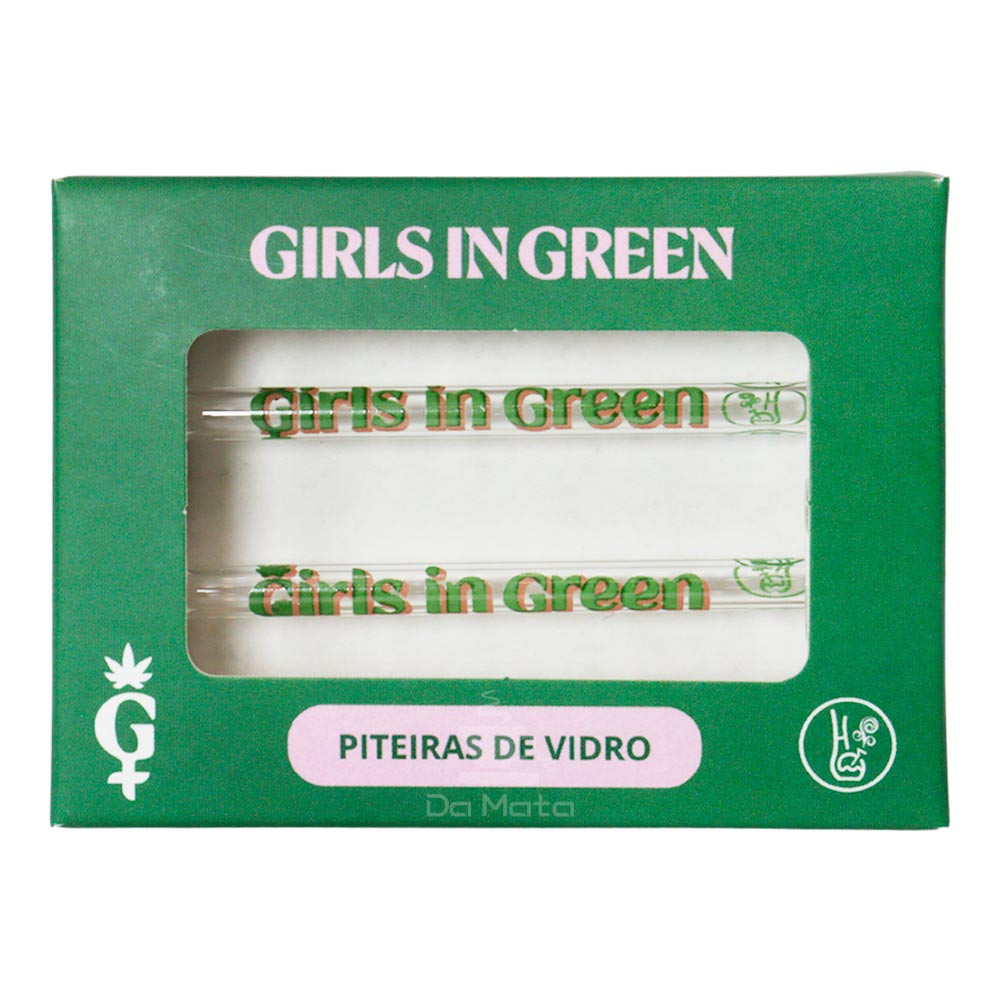 Caixa Piteira de Vidro Hippie Bong x Girls In Green 5 mm Longa Hippie Bong  One Tabacaria Atacado - Sua distribuidora de confiança Girls in Green 5 mm  Piteiras Atacado