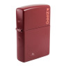 Isqueiro Zippo Clássico Merlot Whith 46021ZL de lado