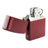 Isqueiro Zippo Clássico Merlot Whith 46021ZL aberto