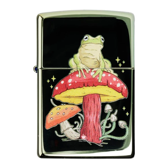 Isqueiro Zippo Mystical Frog Design 48973 de frente