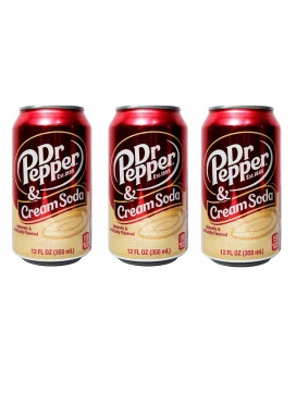 Kit 3 Refrigerantes Dr Pepper Cream Soda