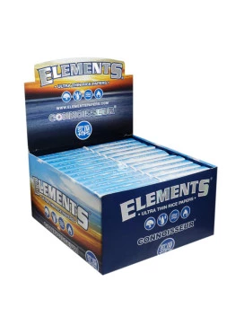 Caixa de Seda Elements Connoisseur Slim c/ Piteira