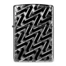 Isqueiro Zippo Armor Geometric Weave Design 49173 de frente