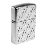 Isqueiro Zippo Armor Geometric Weave Design 49173 de lado