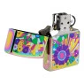 Isqueiro Zippo Vintage Flowers Design 48997 de frente aberto